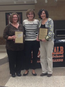 Wirtz Award winners Cindy Dugan (left) and Martha Henning (right) with DEF Wirtz Selection Committee Chair Carol Naylor (center).