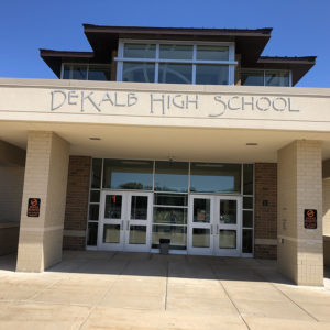 Exterior of DeKalb High School